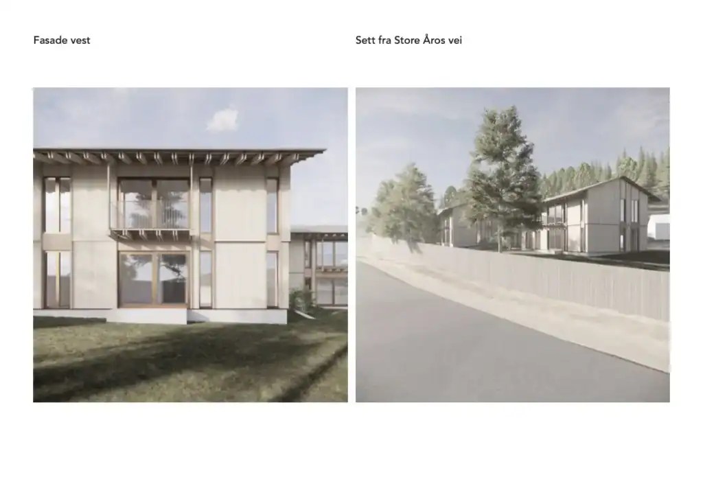 Moderne trebygninger fra Ageco Eiendom, bærekraftig arkitektur, attraktive boliger, energieffektive hus, naturlig design.